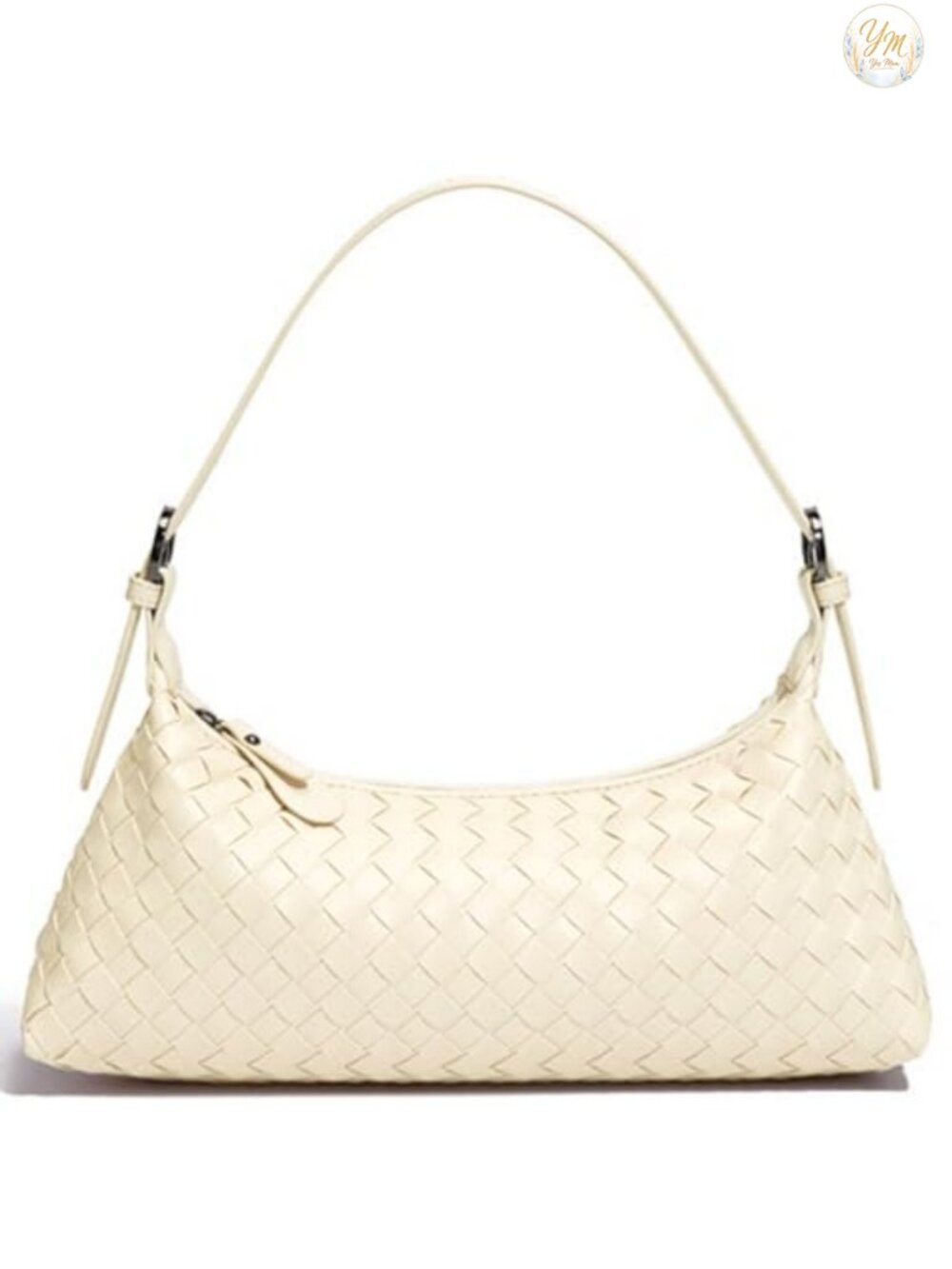 Woven Faux Leather Hobo Tote Bag Convertible Crossbody Shoulder Purse